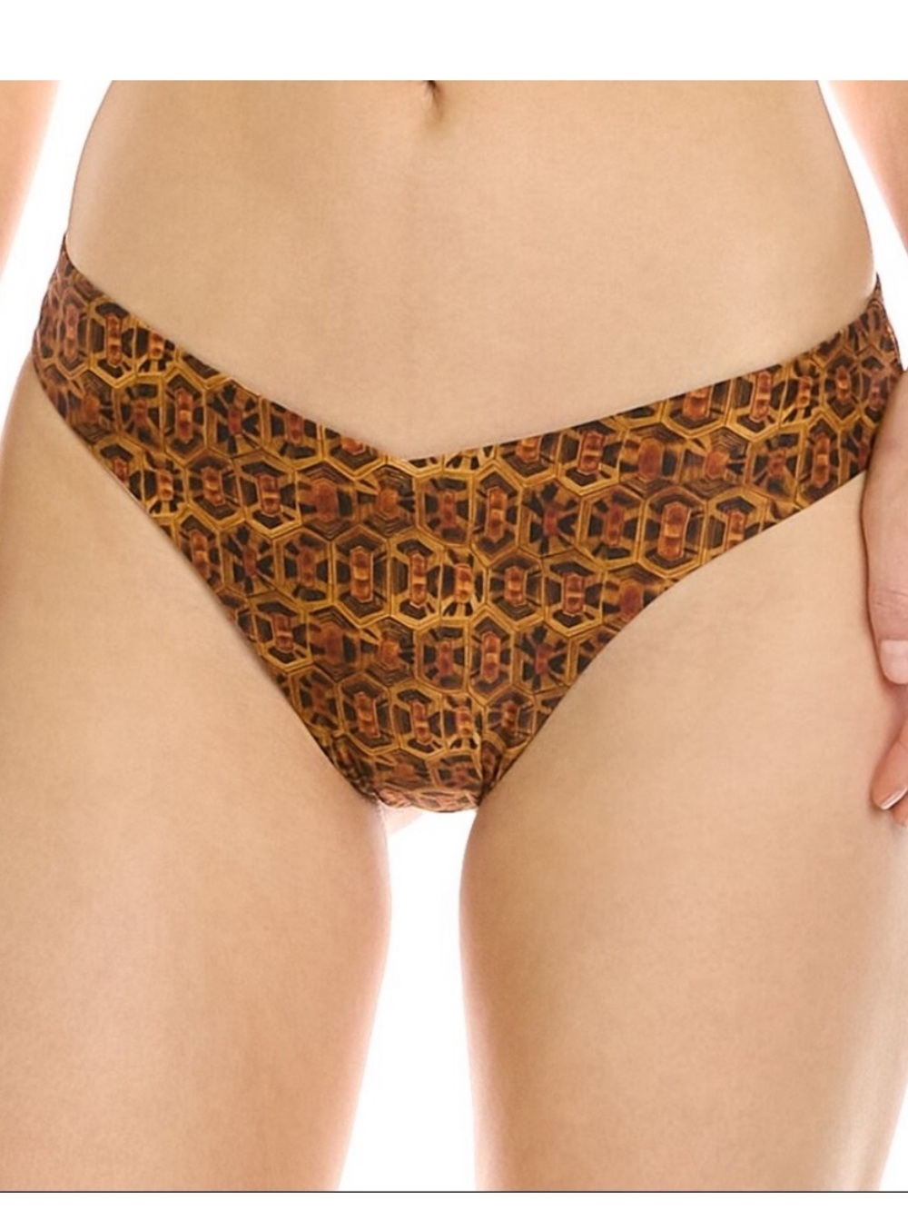 WeWoreWhat Delilah Bikini Bottom in Tortoise Shell